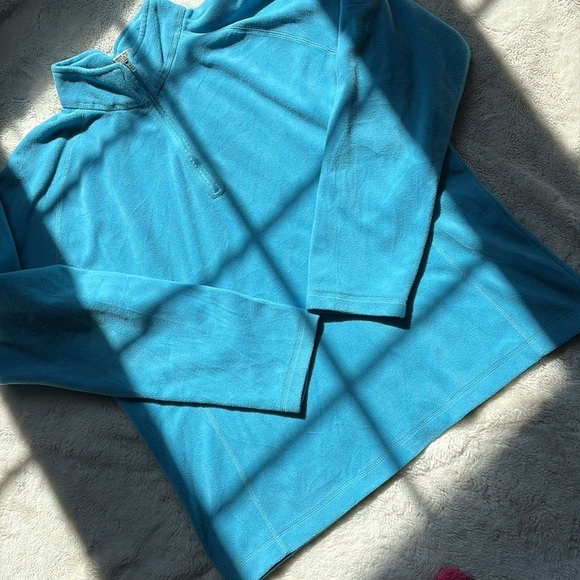 L.L.Bean Teal Fleece Quarter-Zip – Size L | Cozy Layers | Winter Staple | - Picture 3 of 7